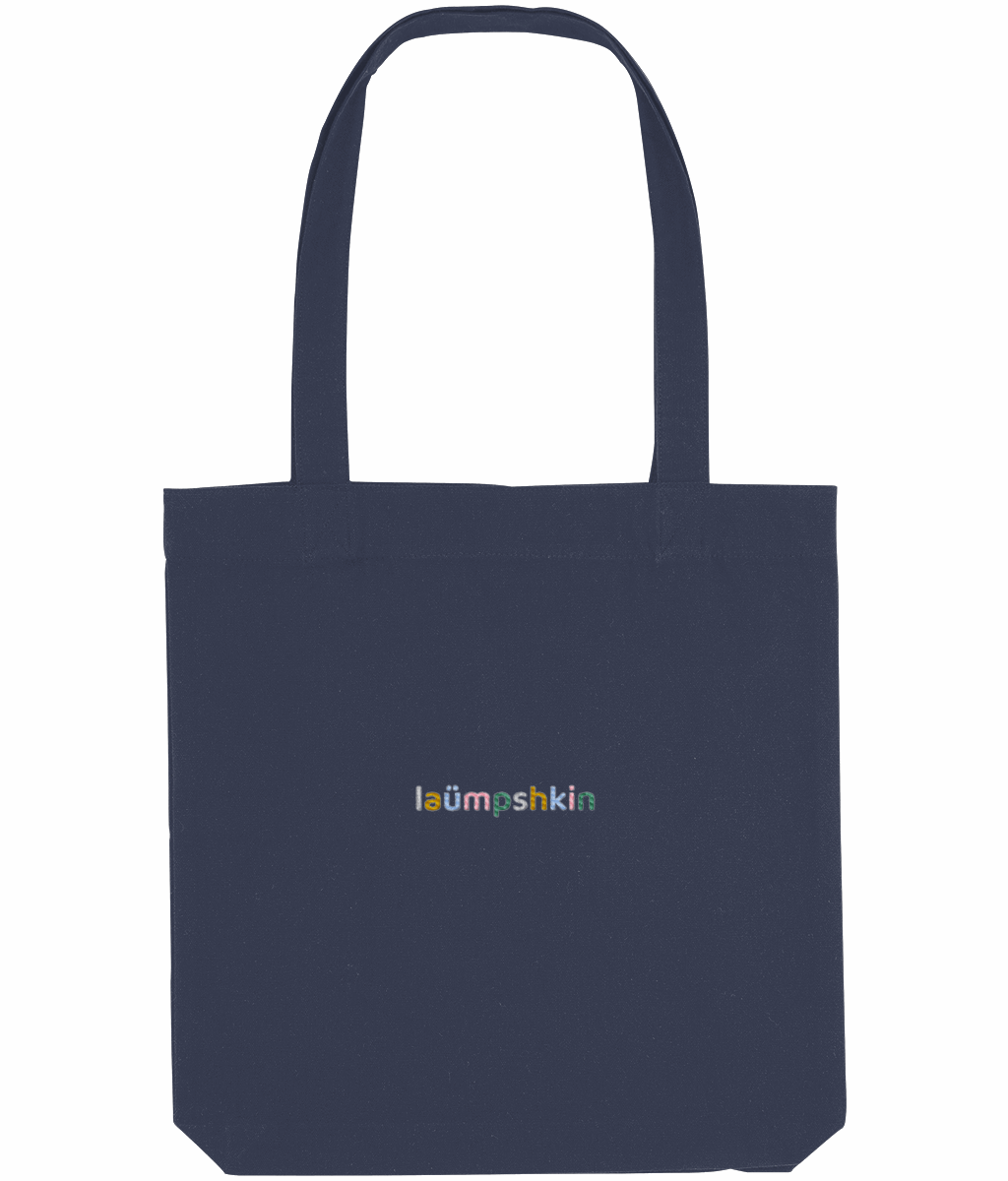 Rainbow Logo Embroidered Organic cotton tote bag