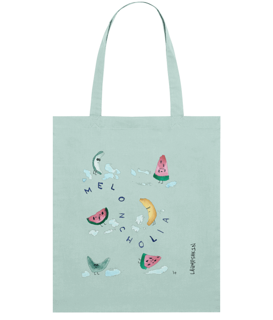 Meloncholia Light organic cotton tote bag