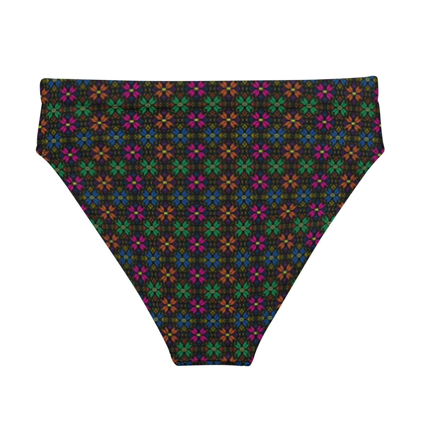 Synth Flower Recycled high-waisted bikini bottom