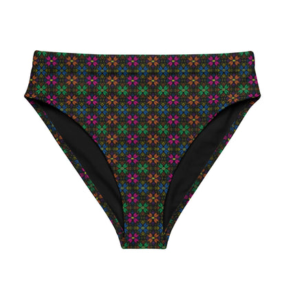 Synth Flower Recycled high-waisted bikini bottom