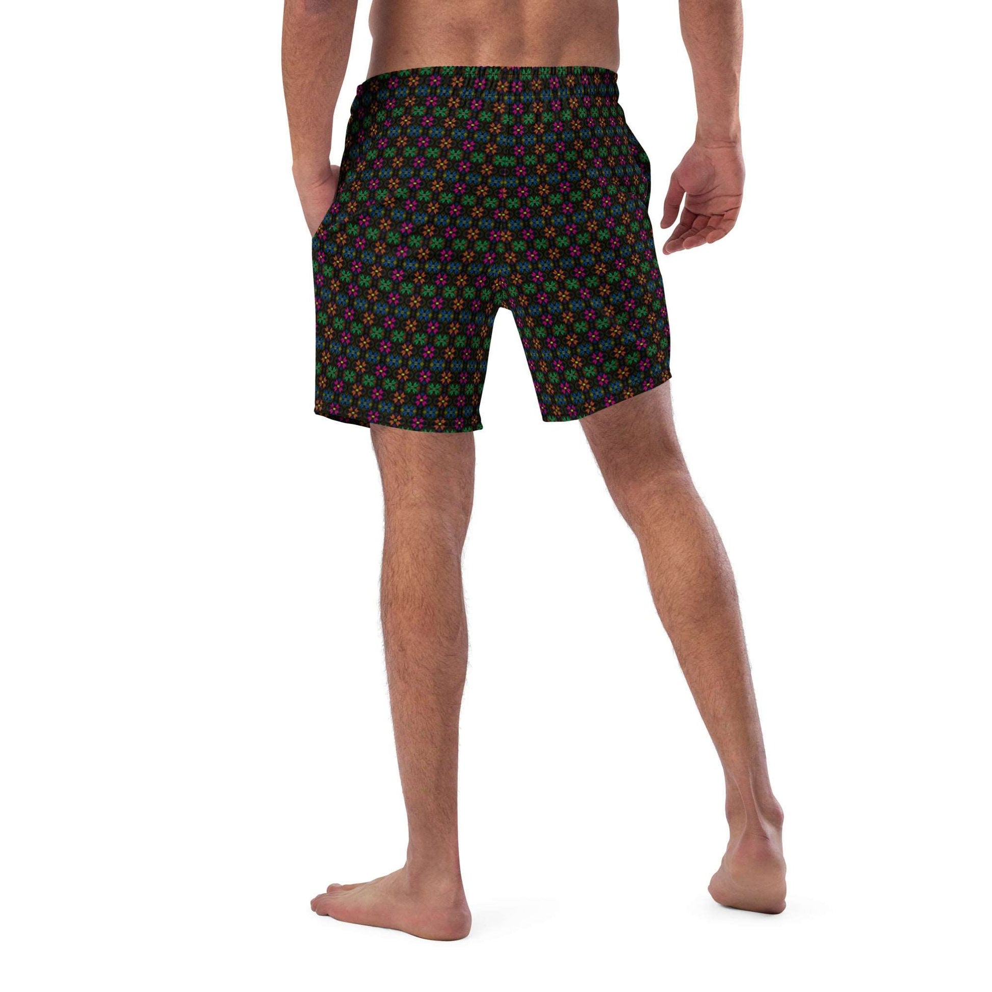 Synth Flower Men's Recycled swim trunks