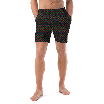 Synth Flower Men's Recycled swim trunks