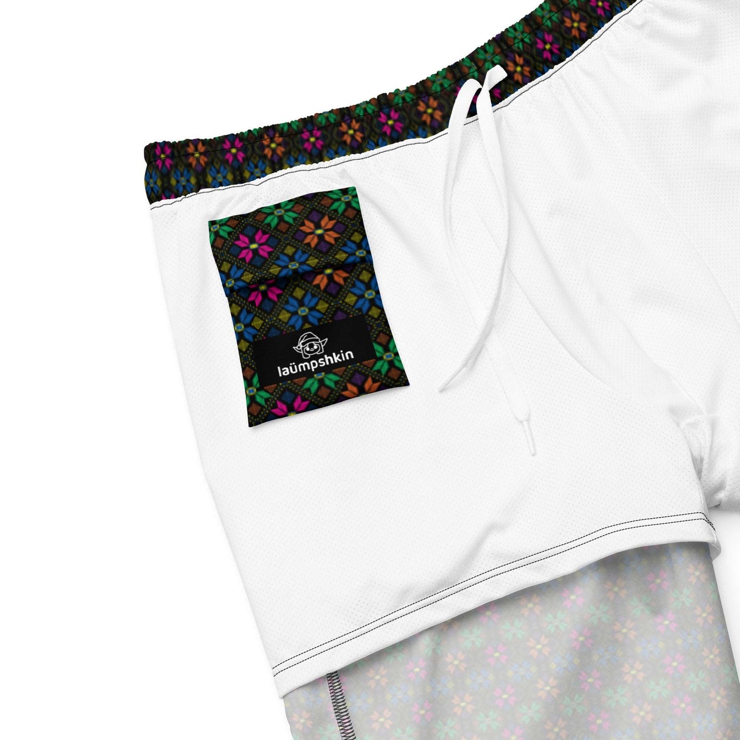 Synth Flower Men's Recycled swim trunks