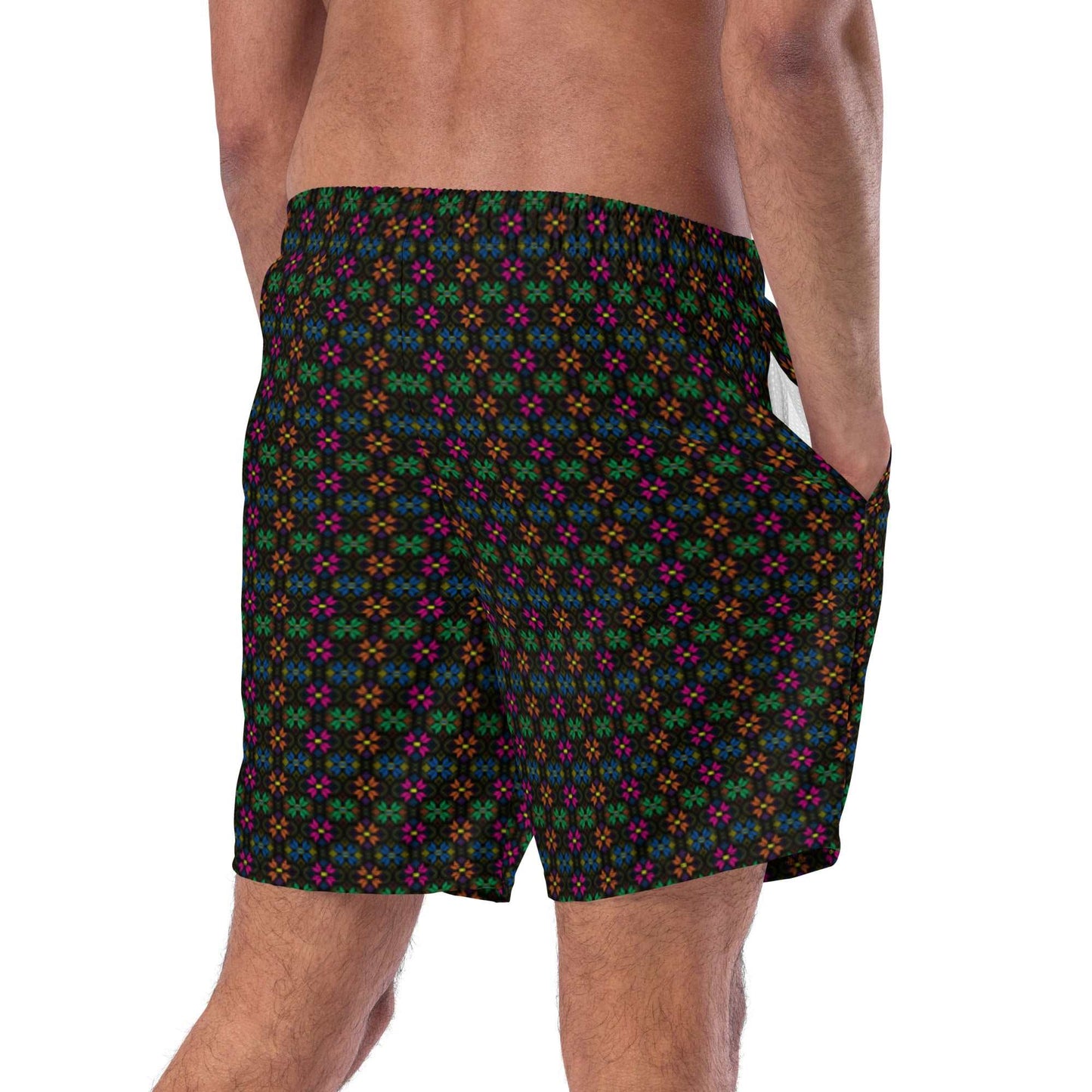 Synth Flower Men's Recycled swim trunks