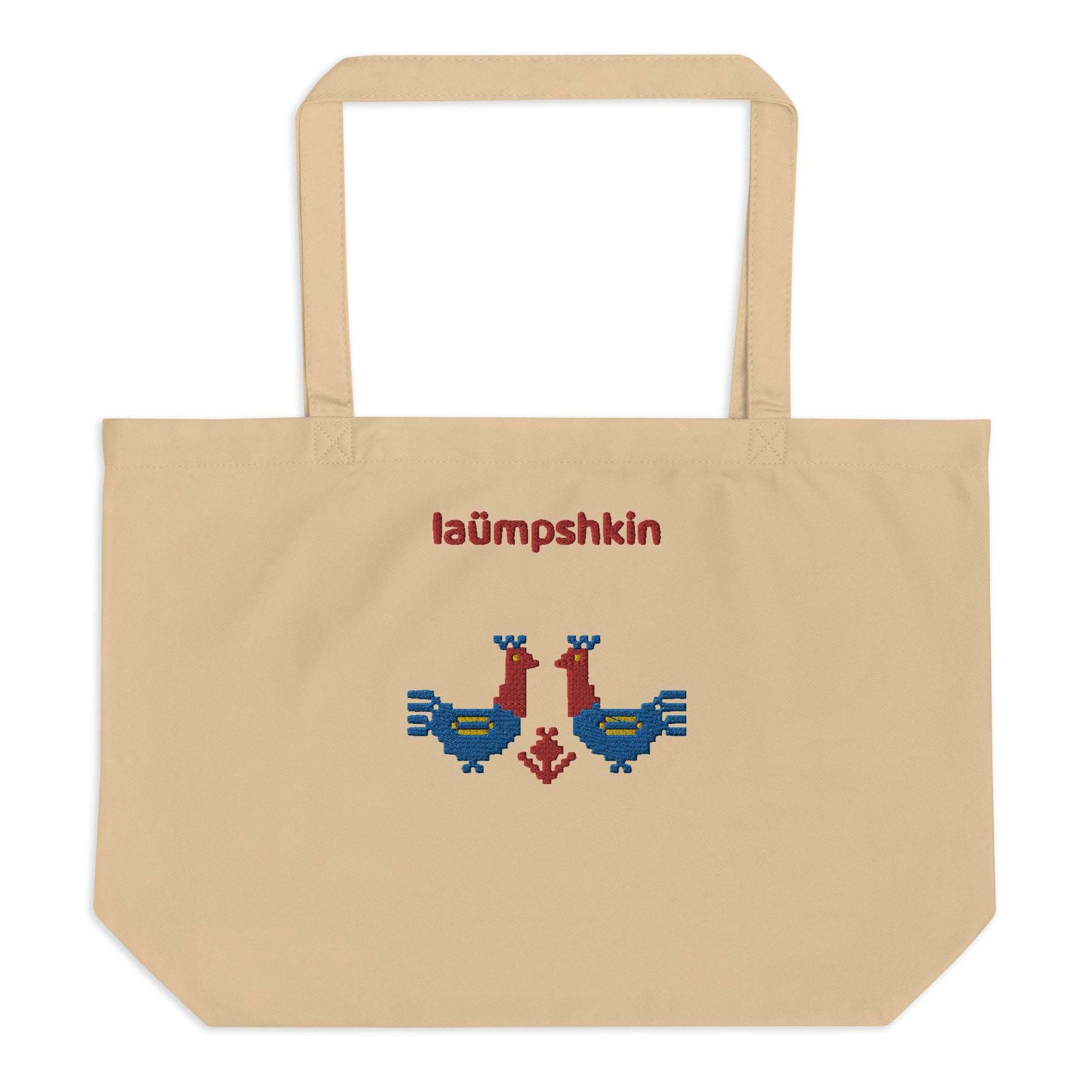 Roosters Large organic tote bag